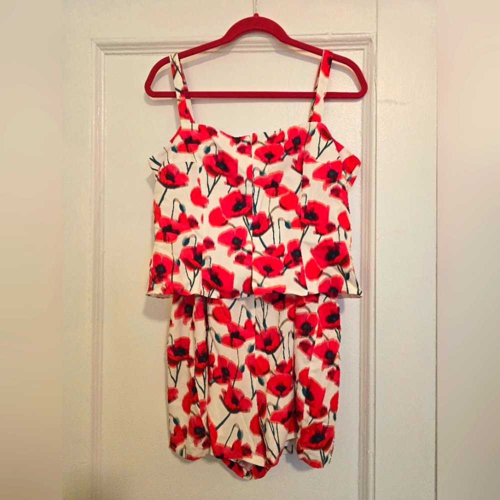 New! Amanda Uprichard X Revolve Poppyfield Tisha Summer Romper - Size Large - Picture 8 of 17